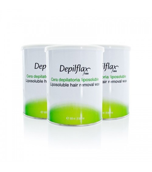 DEPILFLAX 100 Natūralus vaškas depiliacijai skardinėje 800ml