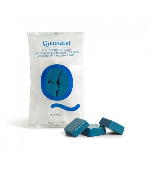 QUICKEPIL Kietasis vaškas depiliacijai Mėlynas 1 KG