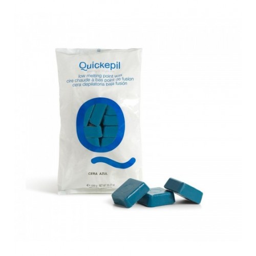 QUICKEPIL Kietasis vaškas depiliacijai Mėlynas 1 KG