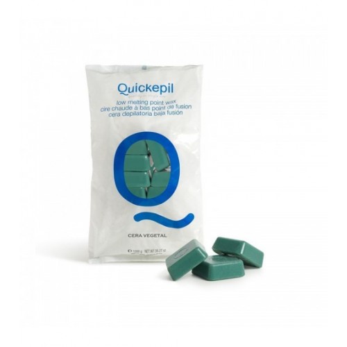QUICKEPIL Vegetal Kietasis vaškas depiliacijai Žalias 1 KG