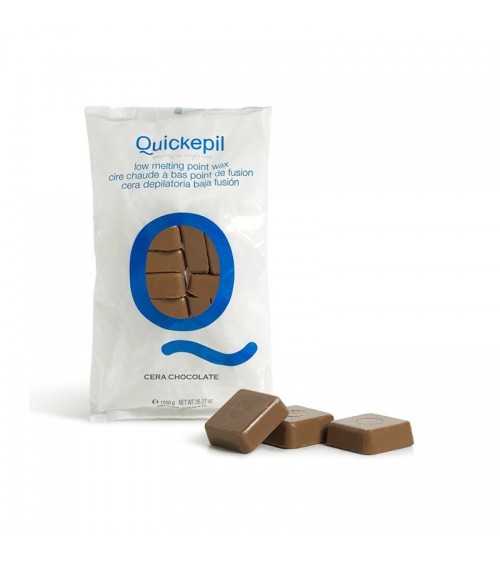 QUICKEPIL Šokoladinis Kietasis vaškas depiliacijai Rudas 1 KG