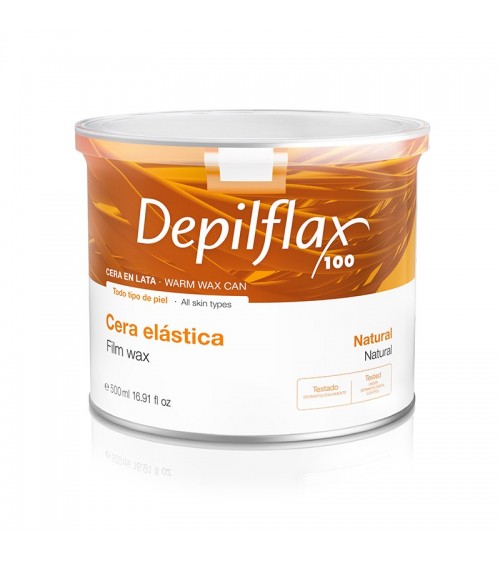 DEPILFLAX 100 ELASTIC NATURAL depiliacinis vaškas skardinėje 500ml