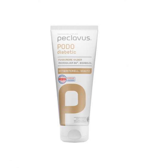 PODOdiabetic Pėdų kremas su sidabru, 100 ml