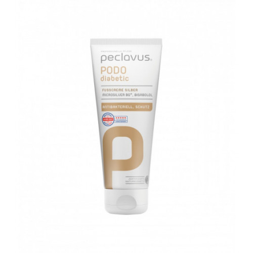 PODOdiabetic Pėdų kremas su sidabru, 100 ml