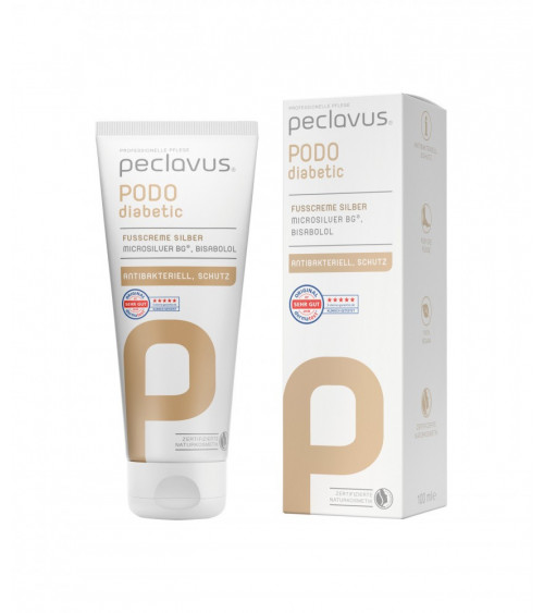 PODOdiabetic Pėdų kremas su sidabru, 100 ml