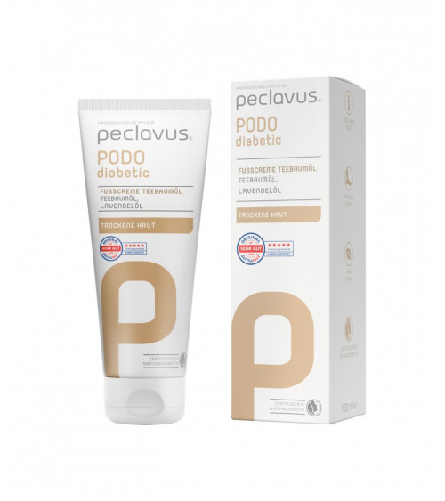 PODOdiabetic Pėdų kremas su arbatmedžių aliejumi, 100 ml