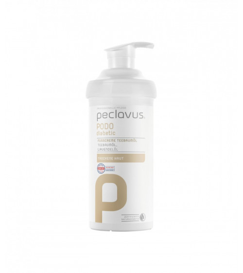 PODOdiabetic Pėdų kremas su arbatmedžių aliejumi, 500 ml