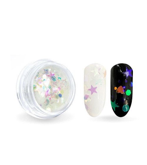 Dizainas Konfeti Blizgučiai Nagams Magic Gem Nr12
