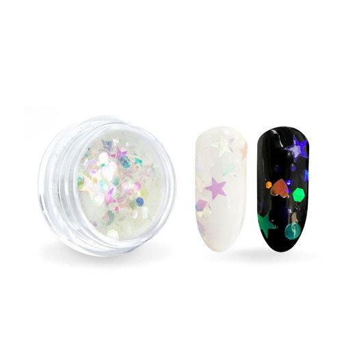 Dizainas Konfeti Blizgučiai Nagams Magic Gem Nr12