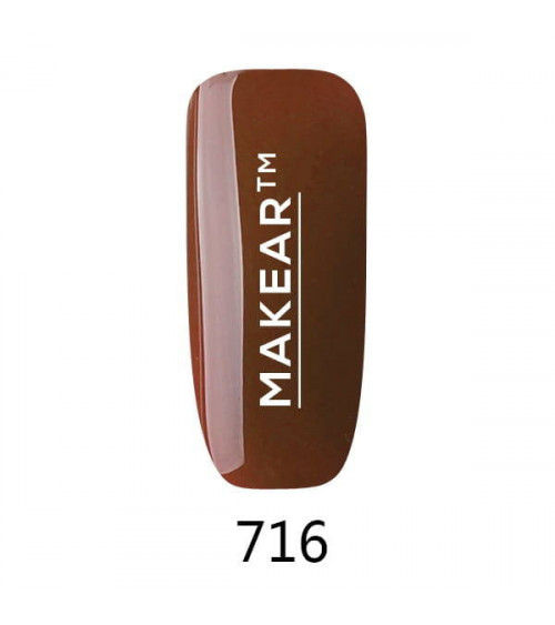 Gelinis nagų lakas Makear - 716 Glamour - 8ml