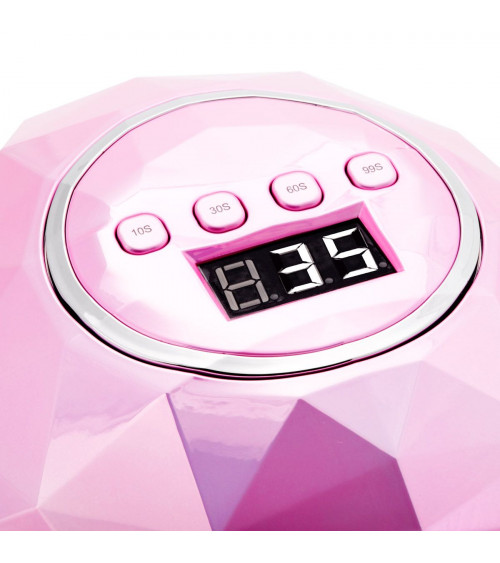 Hibridinė UV/LED lempa nagams SHINY 86W Rožinė