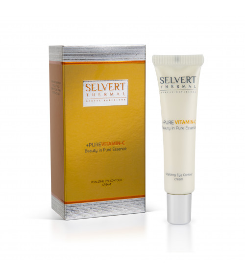 SELVERT THERMAL Revitalizuojamasis Kremas su Vitaminu C Paakių Sričiai 15 ml