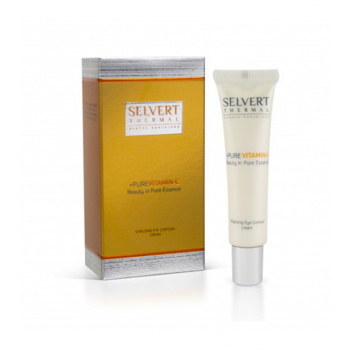 SELVERT THERMAL Revitalizuojamasis Kremas su Vitaminu C Paakių Sričiai 15 ml