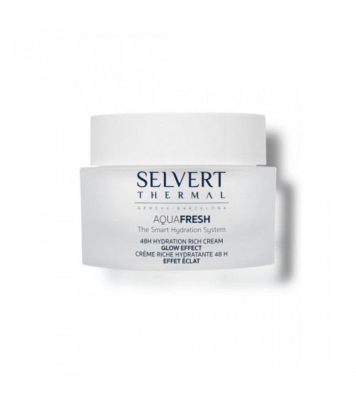 SELVERT THERMAL 48H Drėkinamasis Kremas Glow Effect 50 ml