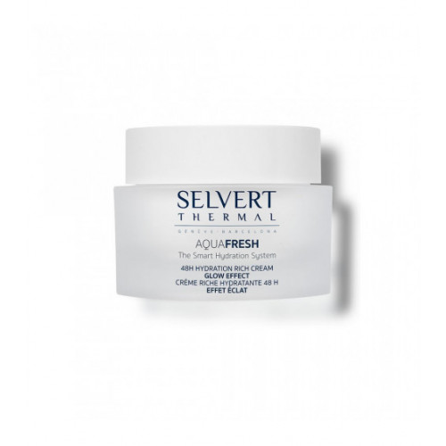 SELVERT THERMAL 48H Drėkinamasis Kremas Glow Effect 50 ml