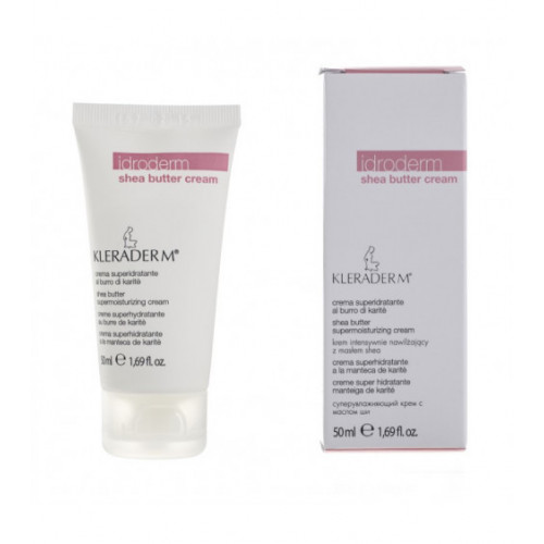 KLERADERM Drėkinamasis Kremas su Taukmedžių Sviestu 50ml