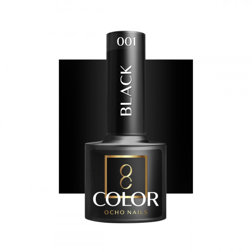 Hibridinis gelinis lakas OCHO NAILS black 002 5ml