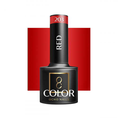 Hibridinis gelinis lakas OCHO NAILS red 203 5ml