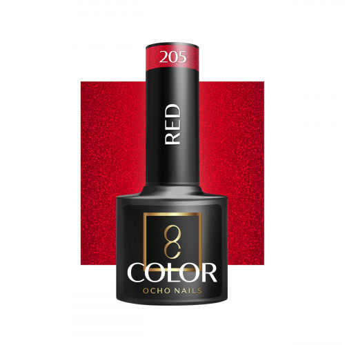 Hibridinis gelinis lakas OCHO NAILS red 205 5ml