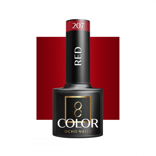 Hibridinis gelinis lakas OCHO NAILS red 207 5ml