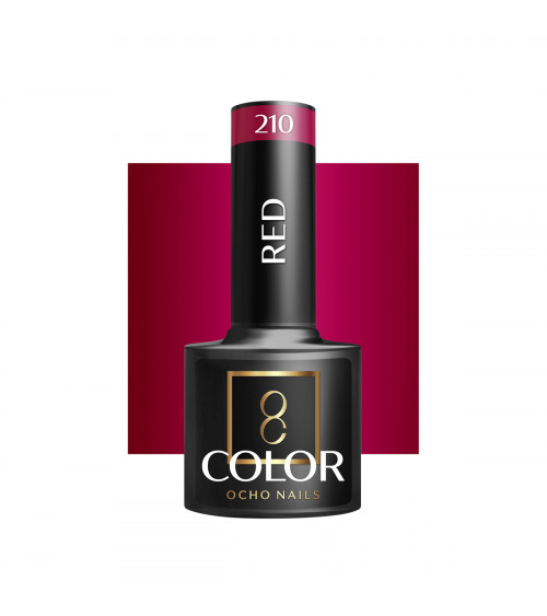 Hibridinis gelinis lakas OCHO NAILS red 210 5ml