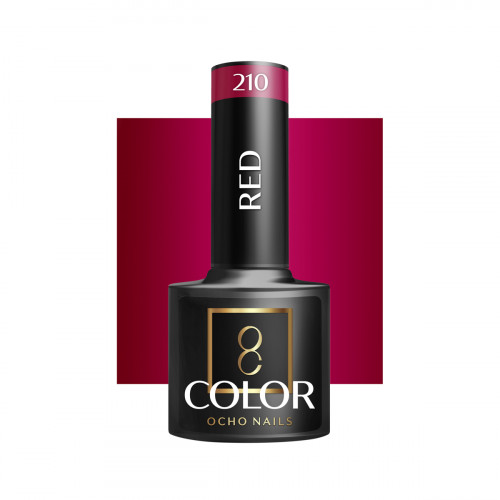 Hibridinis gelinis lakas OCHO NAILS red 210 5ml