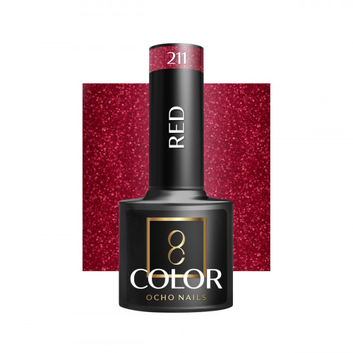 Hibridinis gelinis lakas OCHO NAILS red 211 5ml