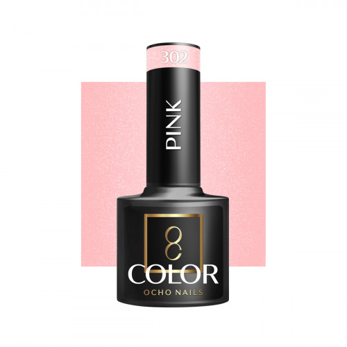 Hibridinis gelinis lakas OCHO NAILS pink 302 5ml