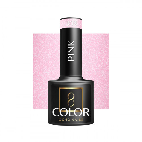 Hibridinis gelinis lakas OCHO NAILS pink 303 5ml