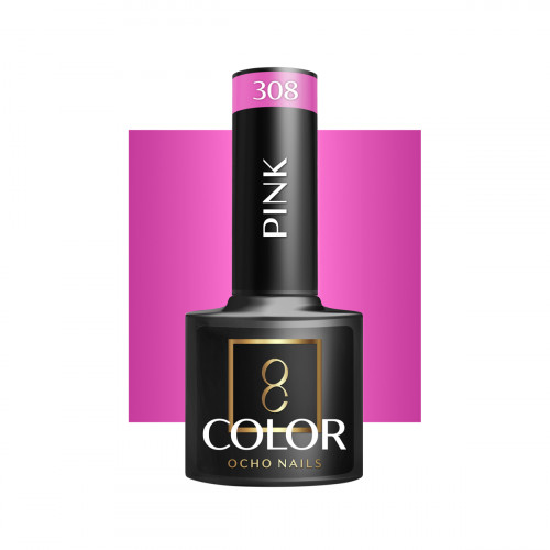 Hibridinis gelinis lakas OCHO NAILS pink 308 5ml