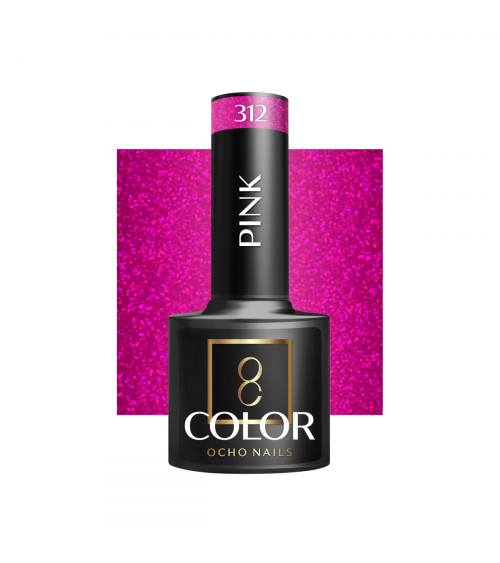 Hibridinis gelinis lakas OCHO NAILS pink 312 5ml
