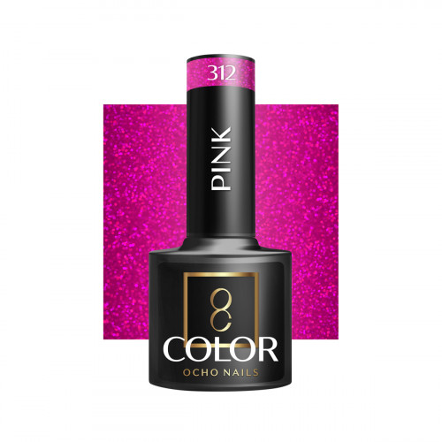 Hibridinis gelinis lakas OCHO NAILS pink 312 5ml