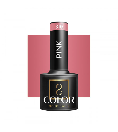 Hibridinis gelinis lakas OCHO NAILS pink 316 5ml