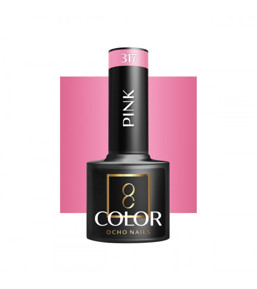 Hibridinis gelinis lakas OCHO NAILS pink 317 5ml