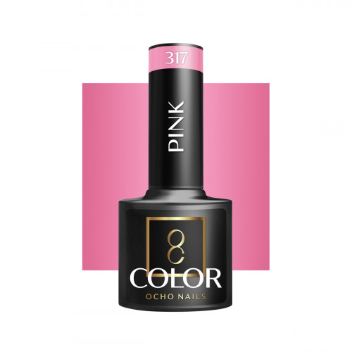 Hibridinis gelinis lakas OCHO NAILS pink 317 5ml