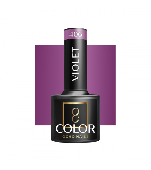 Hibridinis gelinis lakas OCHO NAILS violet 406 5ml