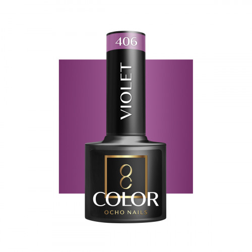 Hibridinis gelinis lakas OCHO NAILS violet 406 5ml