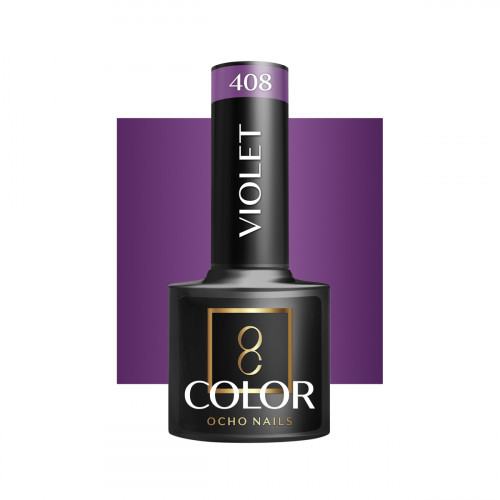 Hibridinis gelinis lakas OCHO NAILS violet 408 5ml