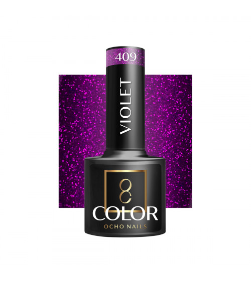 Hibridinis gelinis lakas OCHO NAILS violet 409 5ml
