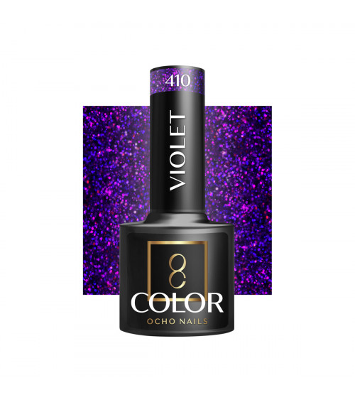 Hibridinis gelinis lakas OCHO NAILS violet 410 5ml