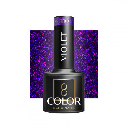 Hibridinis gelinis lakas OCHO NAILS violet 410 5ml