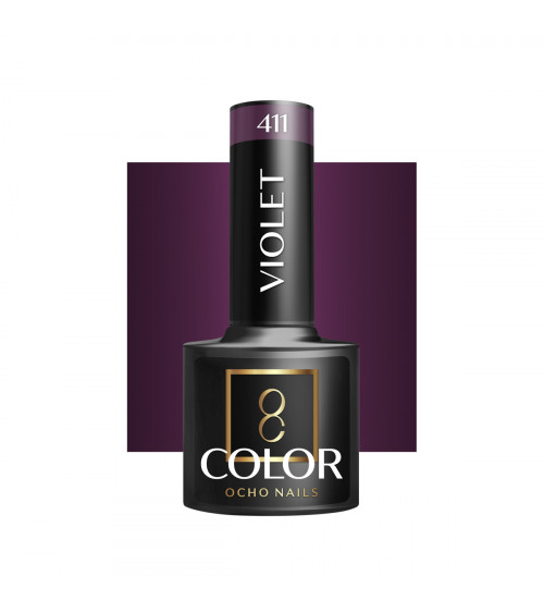Hibridinis gelinis lakas OCHO NAILS violet 411 5ml