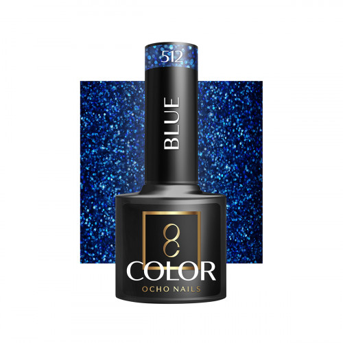 Hibridinis gelinis lakas OCHO NAILS blue 512 5ml