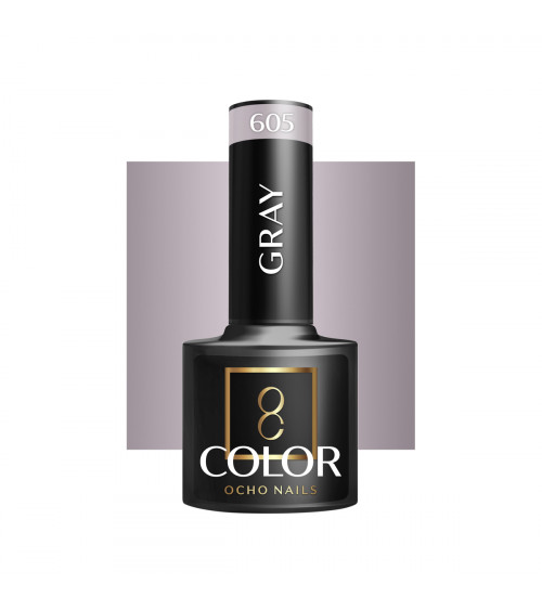 Hibridinis gelinis lakas OCHO NAILS gray 605 5ml