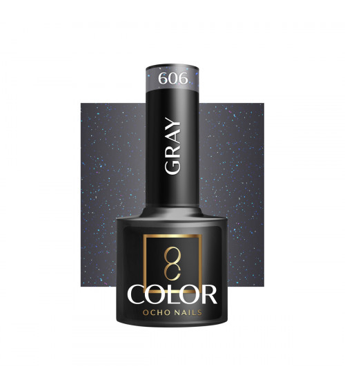 Hibridinis gelinis lakas OCHO NAILS gray 606 5ml