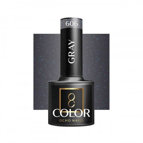 Hibridinis gelinis lakas OCHO NAILS gray 606 5ml