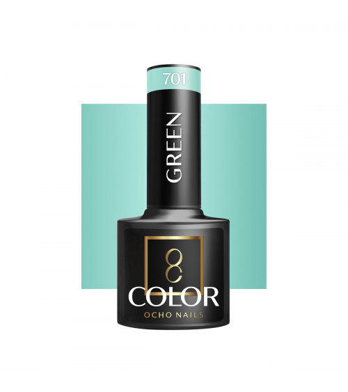 Hibridinis gelinis lakas OCHO NAILS green 701 5ml
