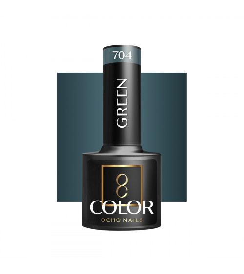Hibridinis gelinis lakas OCHO NAILS green 704 5ml