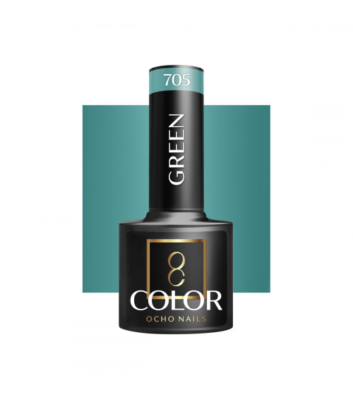 Hibridinis gelinis lakas OCHO NAILS green 705 5ml