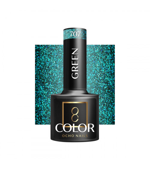 Hibridinis gelinis lakas OCHO NAILS green 707 5ml
